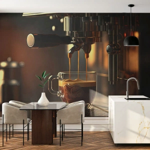Self-Adhesive Photo Wallpaper Deluxe Sticker - Sensual Mixture - Coffee, Coffee machine, Gastronomy - 400x280 cm