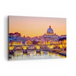 Canvas picture - Twilight over Eternal City - 100x70 cm