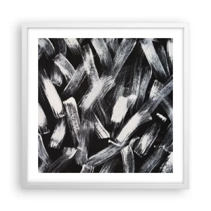 Poster in white frmae - Abstract in Industrial Spirit - 50x50 cm