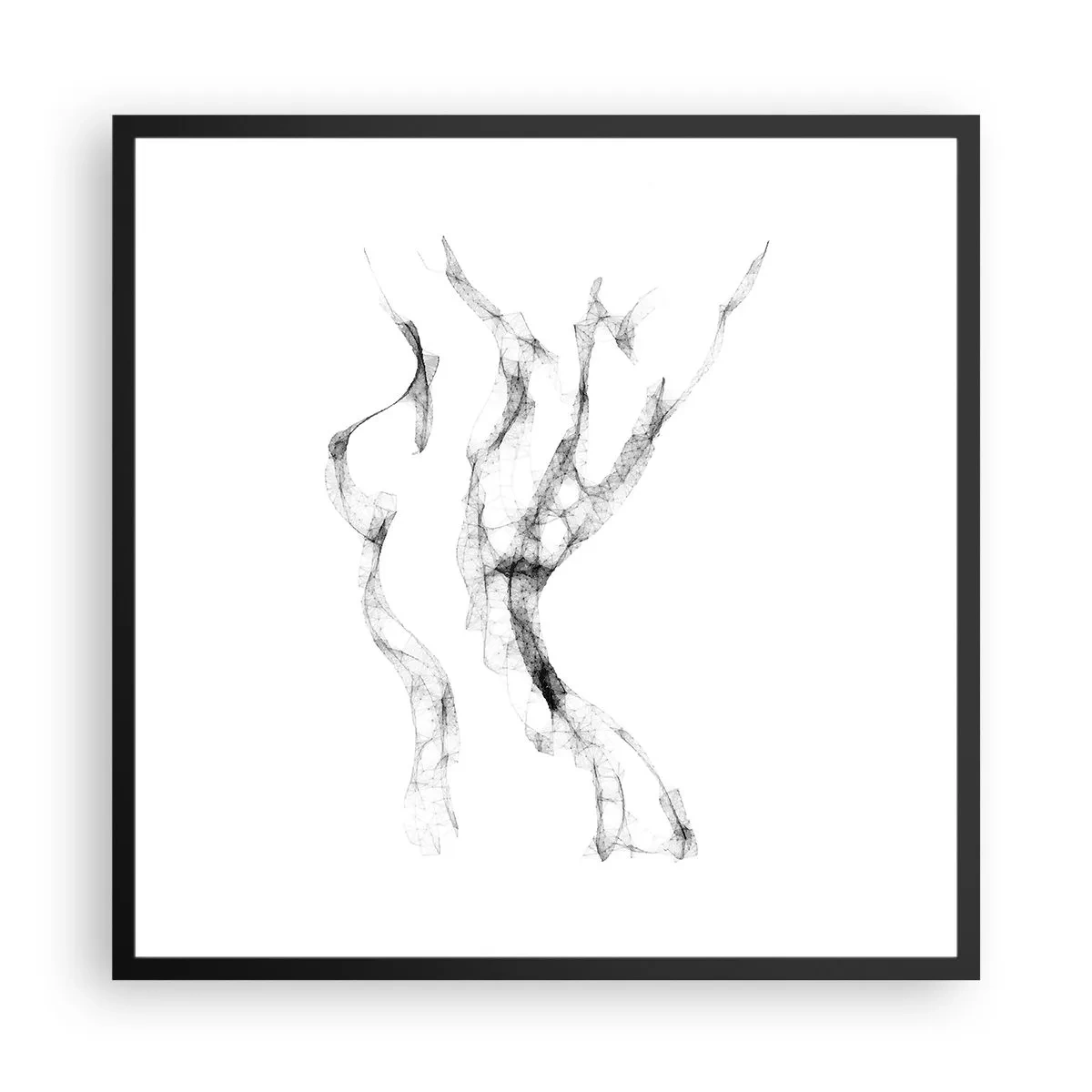 Poster in black frame - Beautiful and Strong - 60x60 cm
