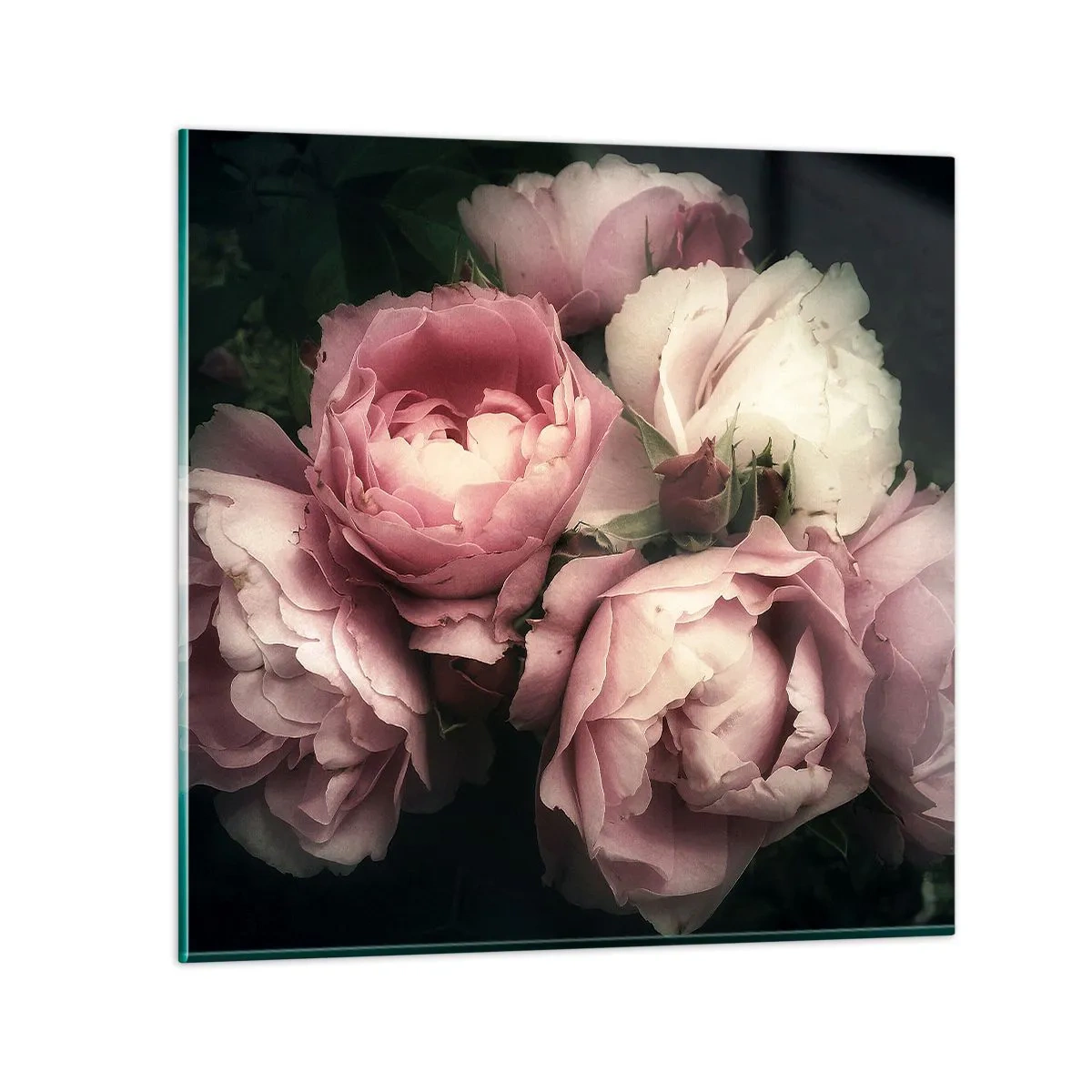 Glass picture - Belle Epoque Charm - 30x30 cm