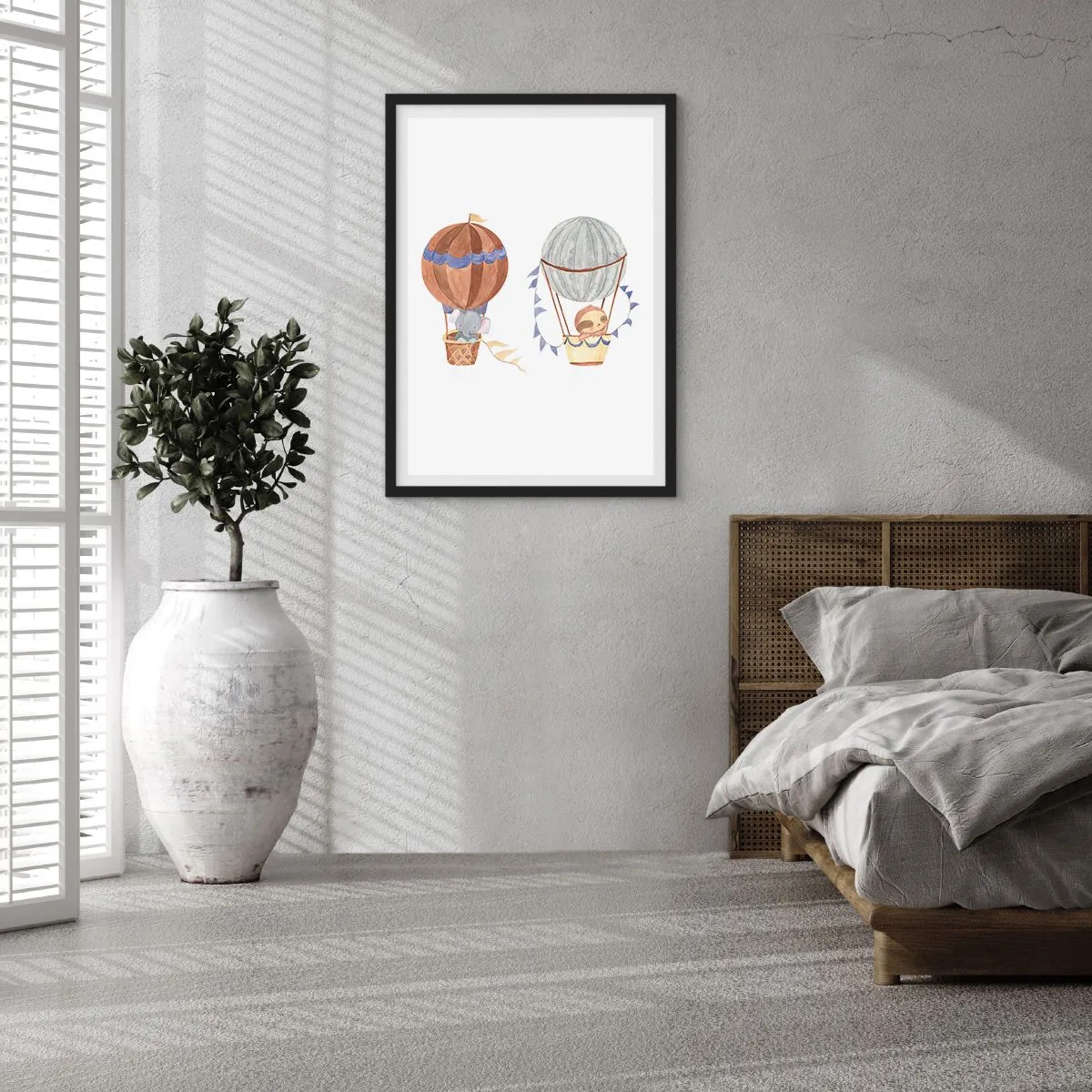 Poster in black frame - Friends in Travel - 30x40 cm