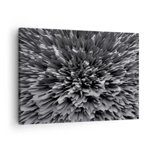 Canvas picture - Abstract structure in shades of gray - 70x50cm - It Can's Be Any Sharper - Modern wall decoration for the living room and bedroom ARTTOR