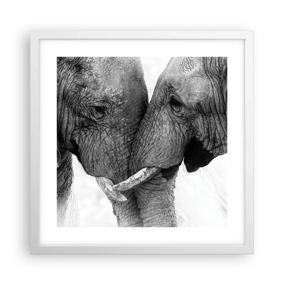 Poster in white frmae - Hearty Confession - 40x40 cm