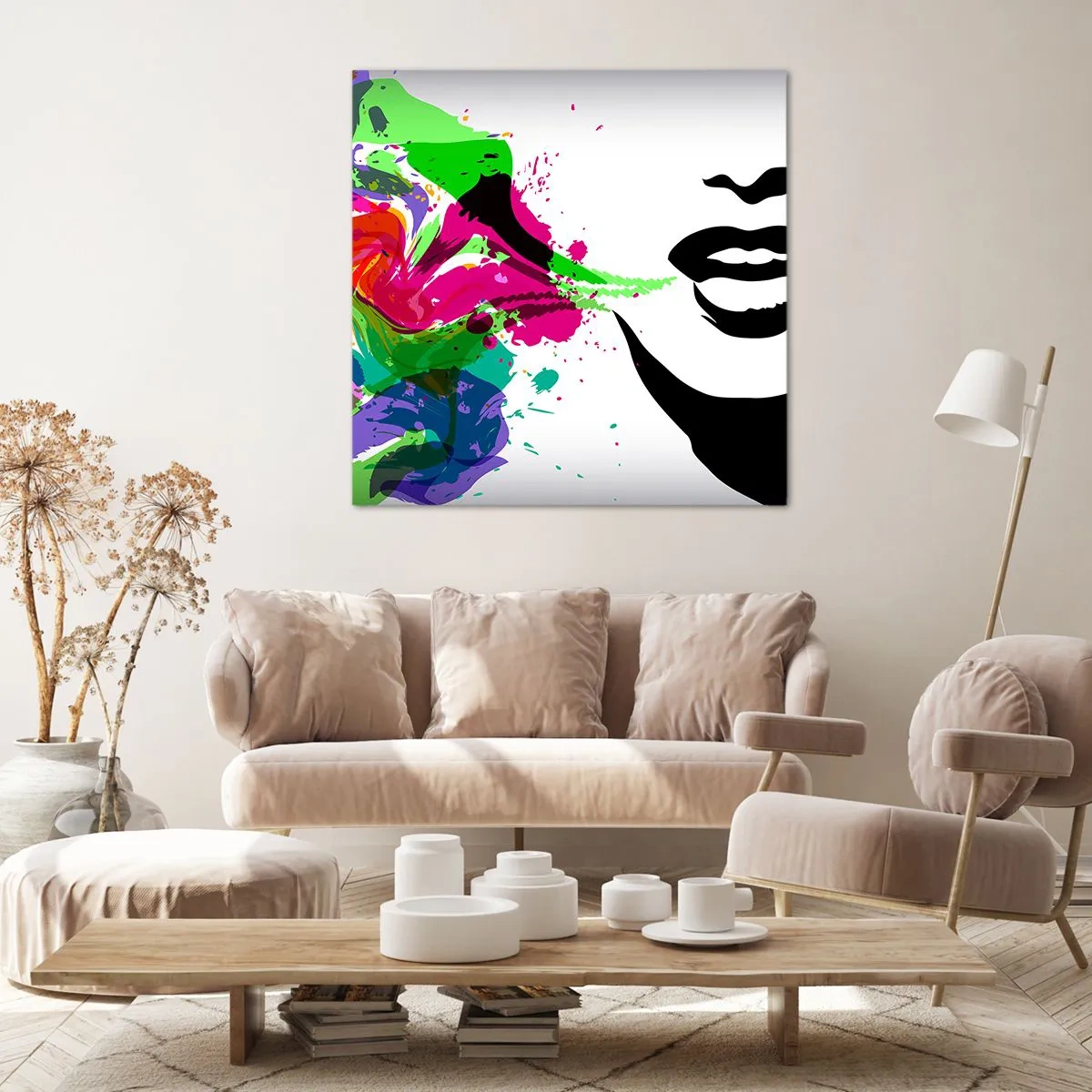 Canvas picture - Tale in Colours of a Rainbow - 60x60 cm
