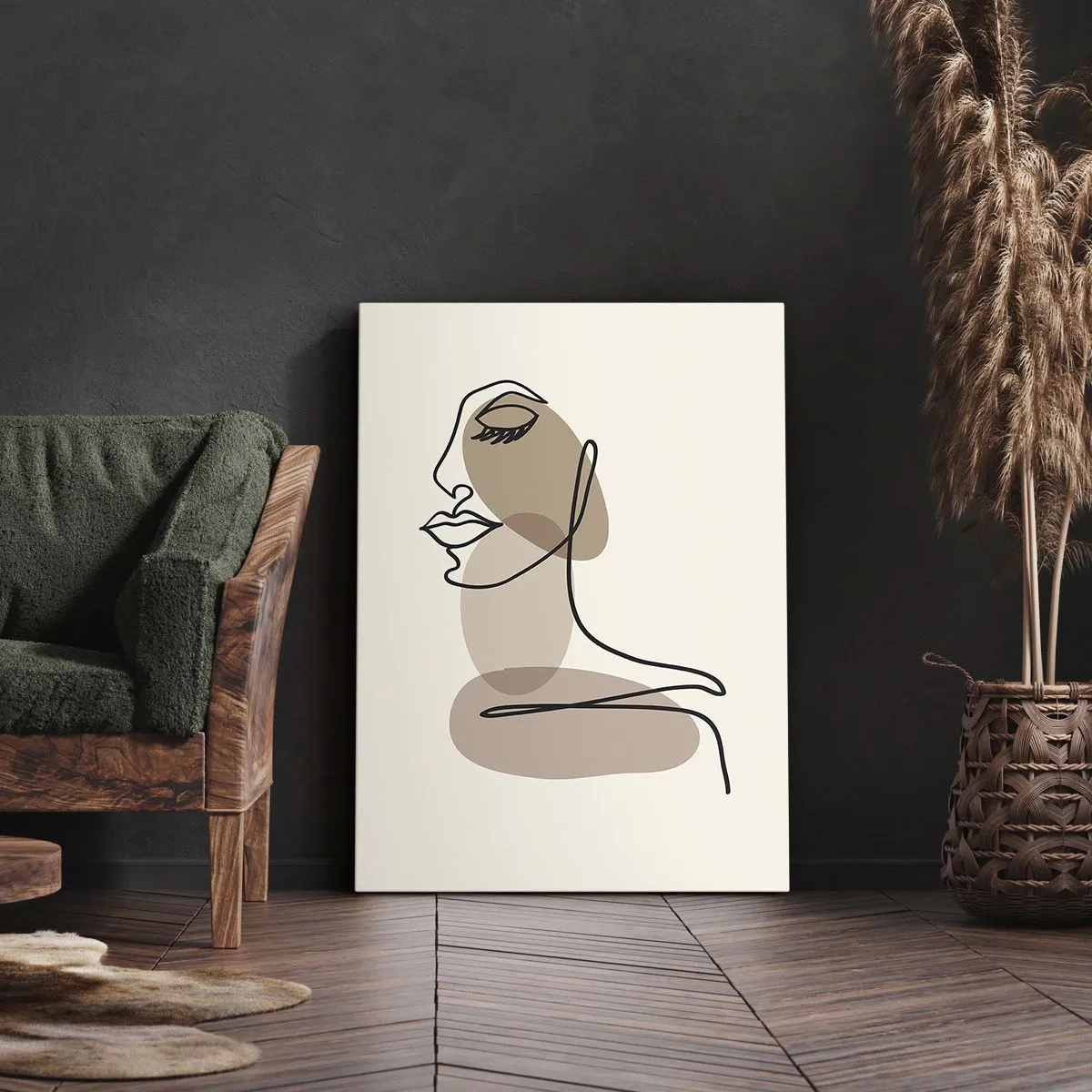 Canvas picture - Listening to Herself - 65x120 cm