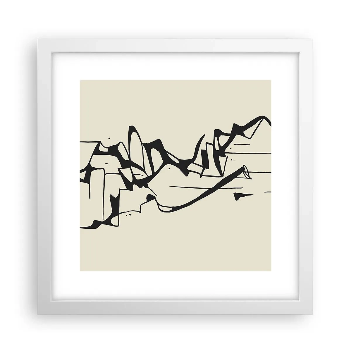 Poster in white frmae - Maybe Landscape - 30x30 cm