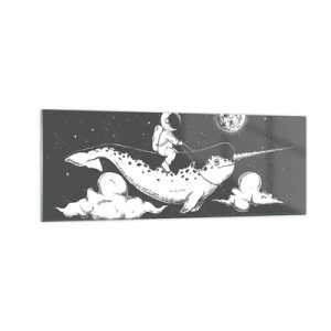 Glass picture - Space Rider - 140x50 cm
