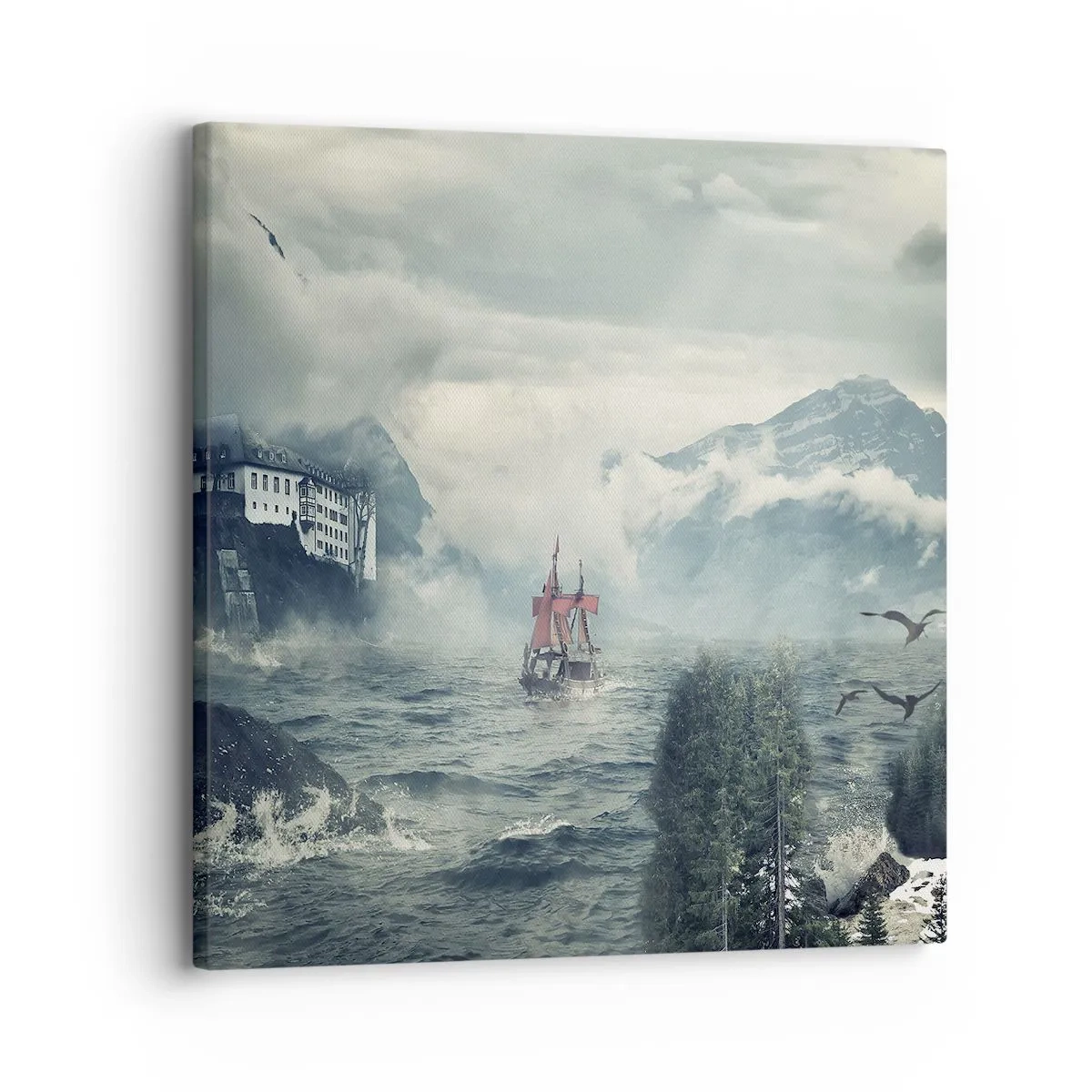 Canvas picture - On Magical Waters - 30x30 cm