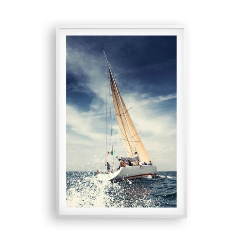 Poster in white frmae - They Won't Catch Us - 61x91 cm