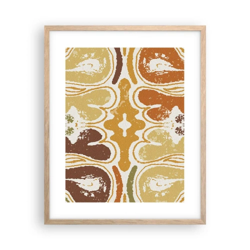 Poster in light oak frame - Sentimental Abstract - 40x50 cm