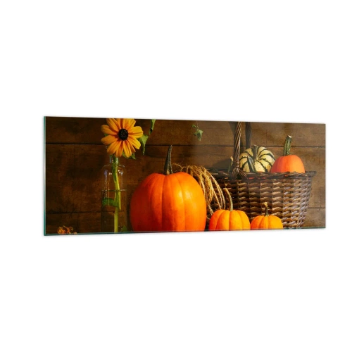 Glass picture - Rustic Composition - Fruit of Autumn - 140x50 cm