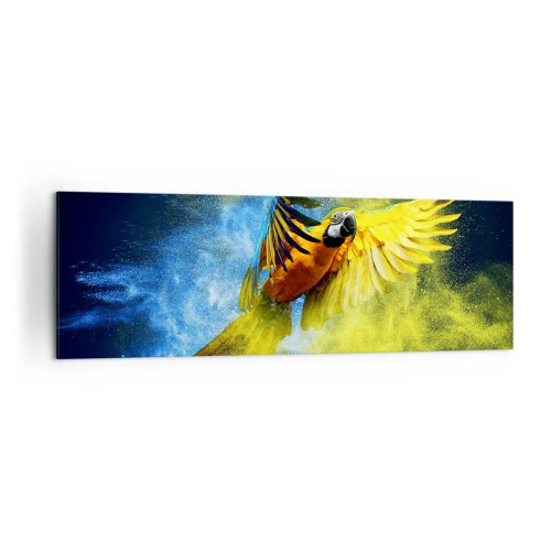 Canvas picture - In Blue and Gold Dust - 160x50 cm