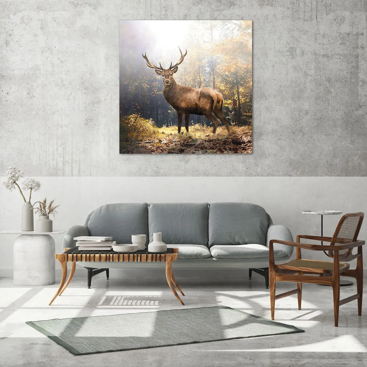 Glass picture - In Full Majesty - 60x60 cm