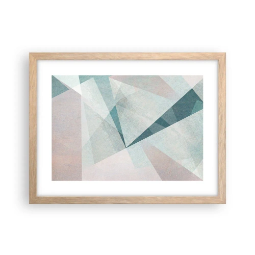 Poster in light oak frame - Calmly but Dynamically - 40x30 cm