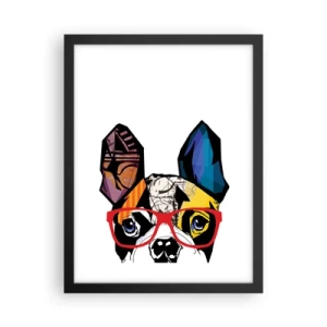 Poster in black frame - Intellectual - 30x40 cm