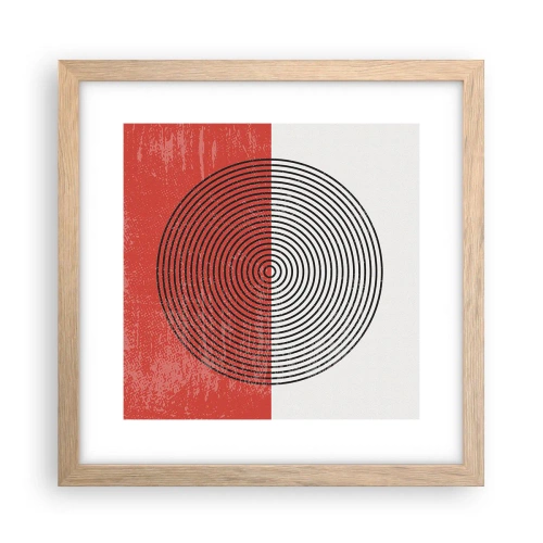 Poster in light oak frame - To the Core - 30x30 cm