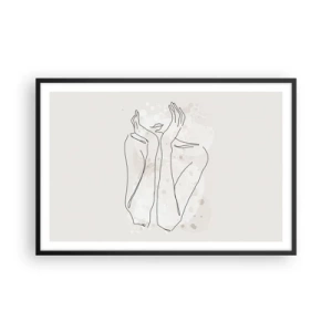 Poster in black frame - Dreamful Moment - 91x61 cm