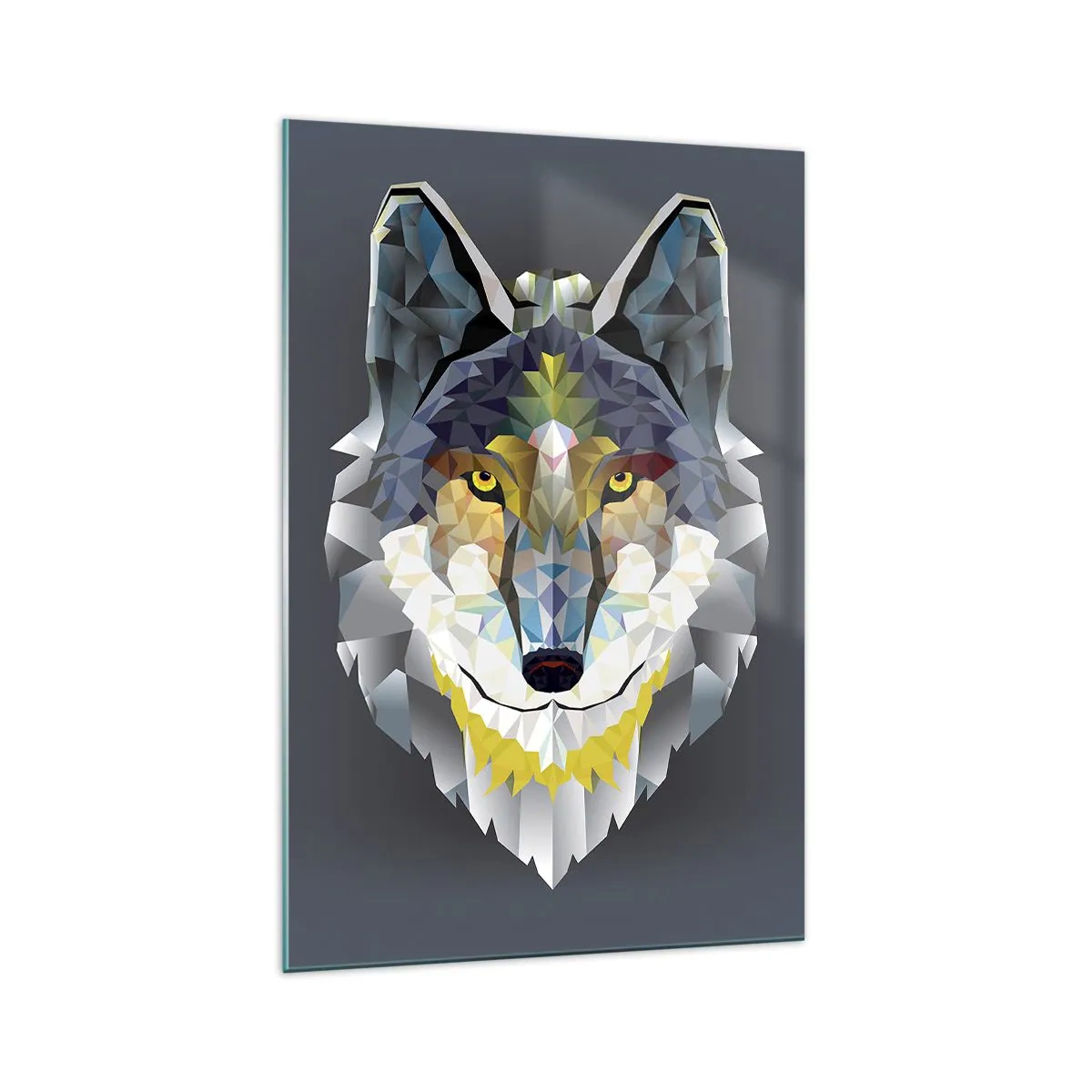 Glass picture - Speaking of the Wolf - 70x100 cm