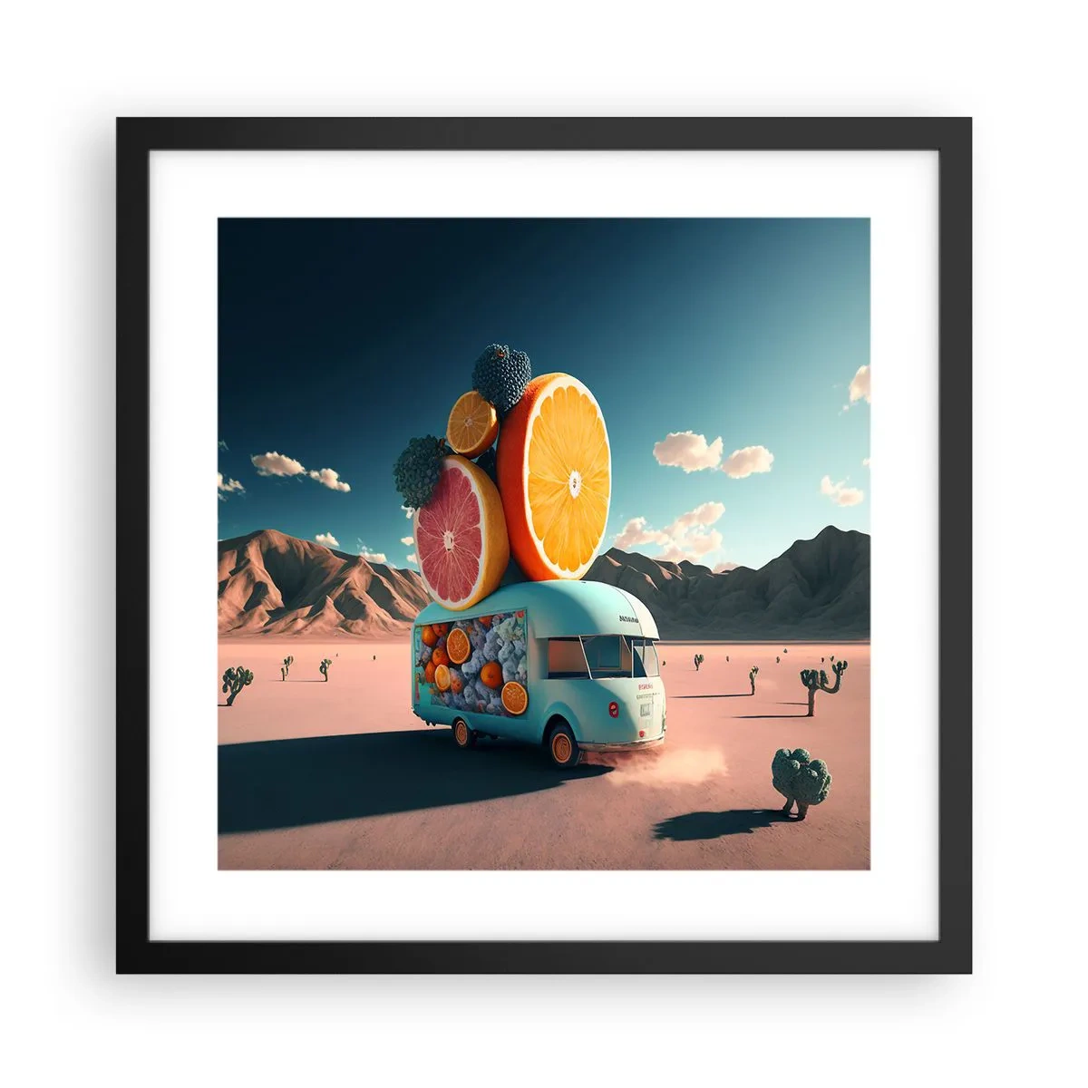 Poster in black frame - Taste of Holidays - 40x40 cm