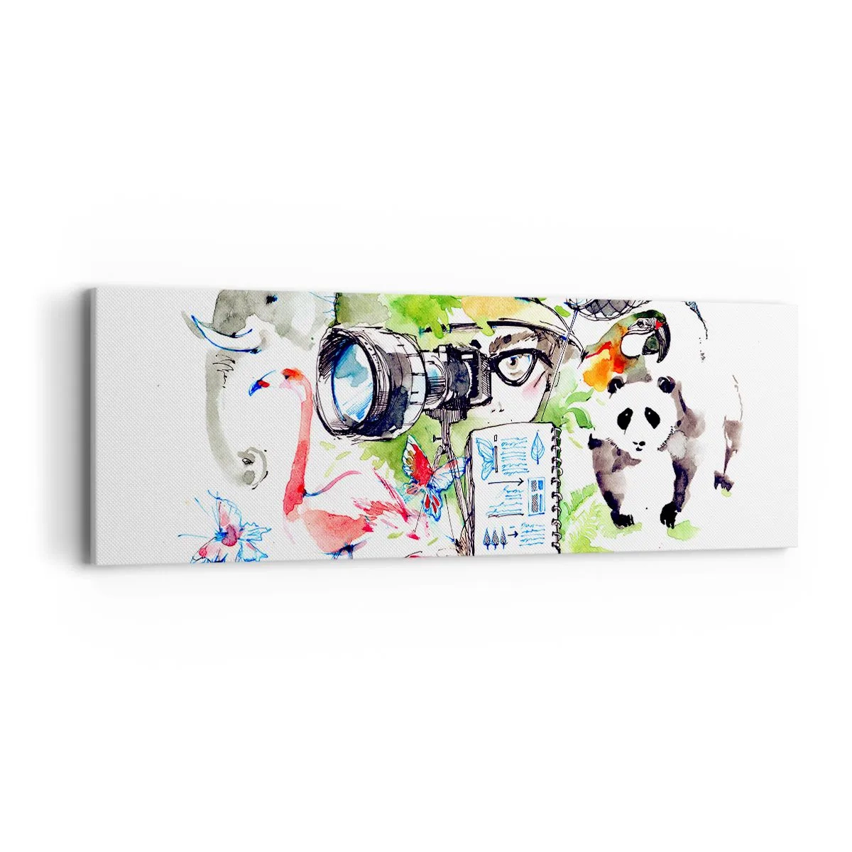 Canvas picture - In Travelller's Lens - 90x30 cm