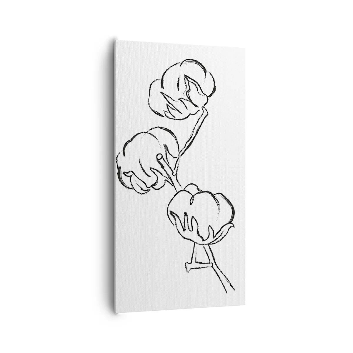 Canvas picture - Cotton Fluff - 65x120 cm