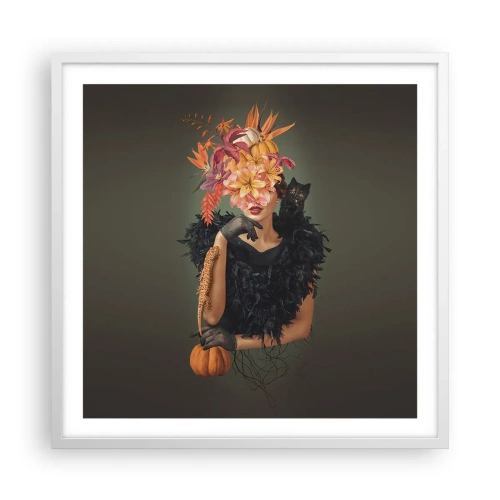 Poster in white frmae - Charm of a Witch - 60x60 cm