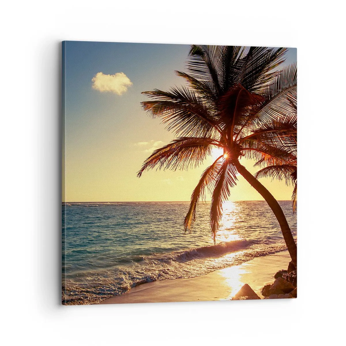 Canvas picture - Summer Under Palms - 70x70 cm