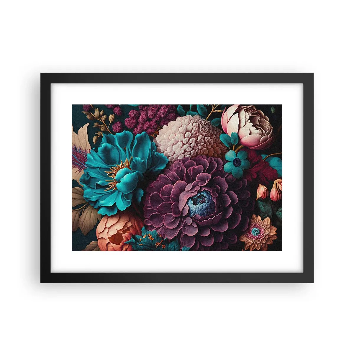 Poster in black frame - Rich Nature - 40x30 cm
