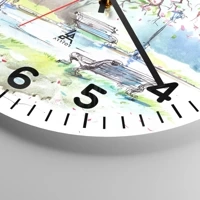 Clock face with numbers