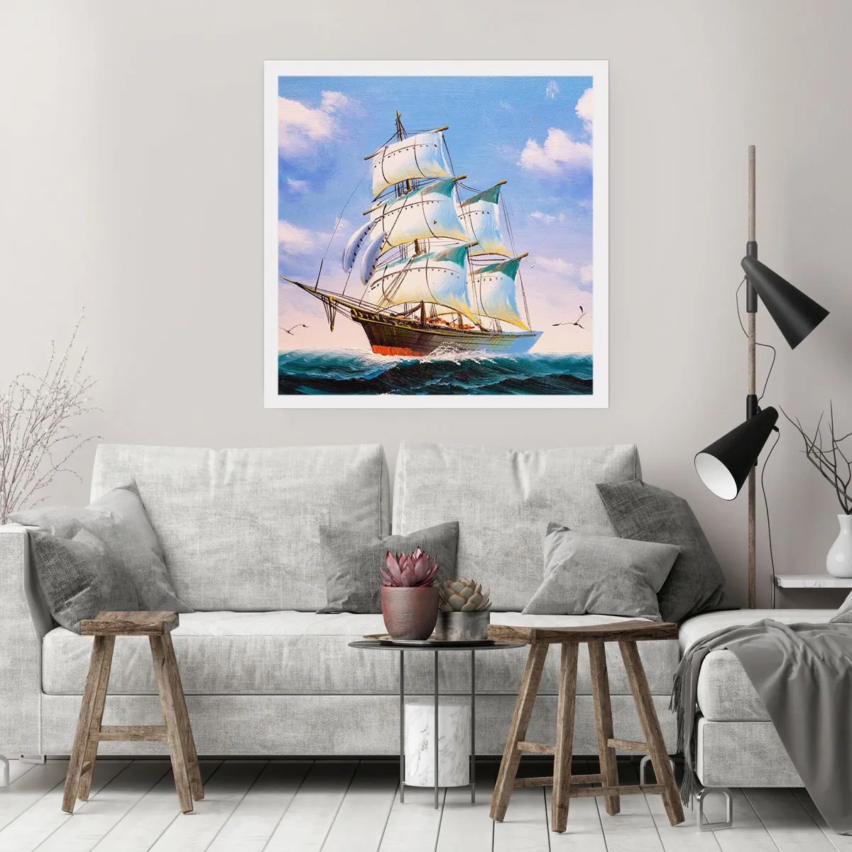 Poster - Proudly with Wind - 40x40 cm