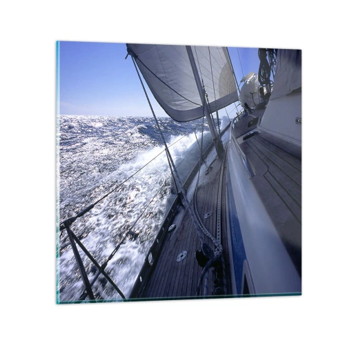 Glass picture - I Know What Being a Bird Means - 50x50 cm