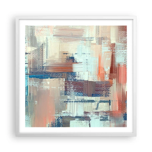 Poster in white frmae - Reaching Light - 60x60 cm