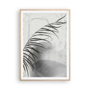 Poster in light oak frame - Subtle Exoticism of Nature - 70x100 cm