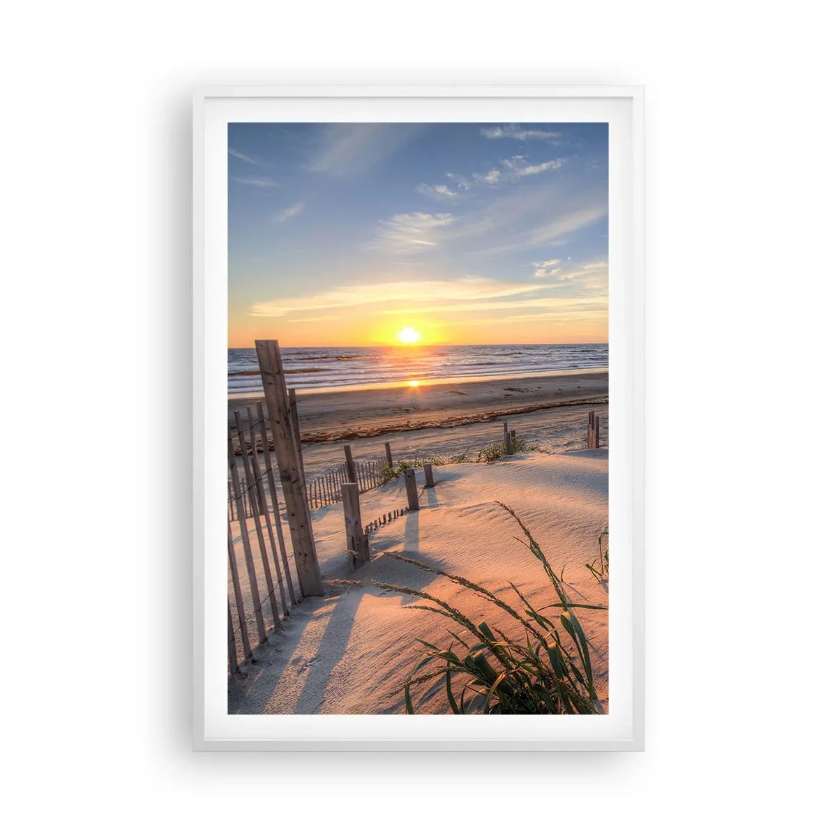 Poster in white frmae - Light and Shade of the Wind - 61x91 cm