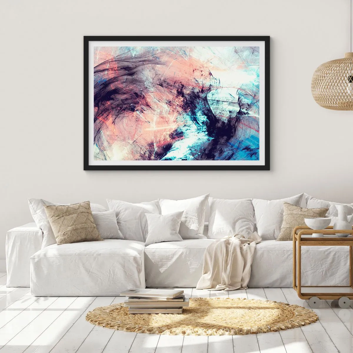 Poster in black frame - Feel the Wind - 40x30 cm