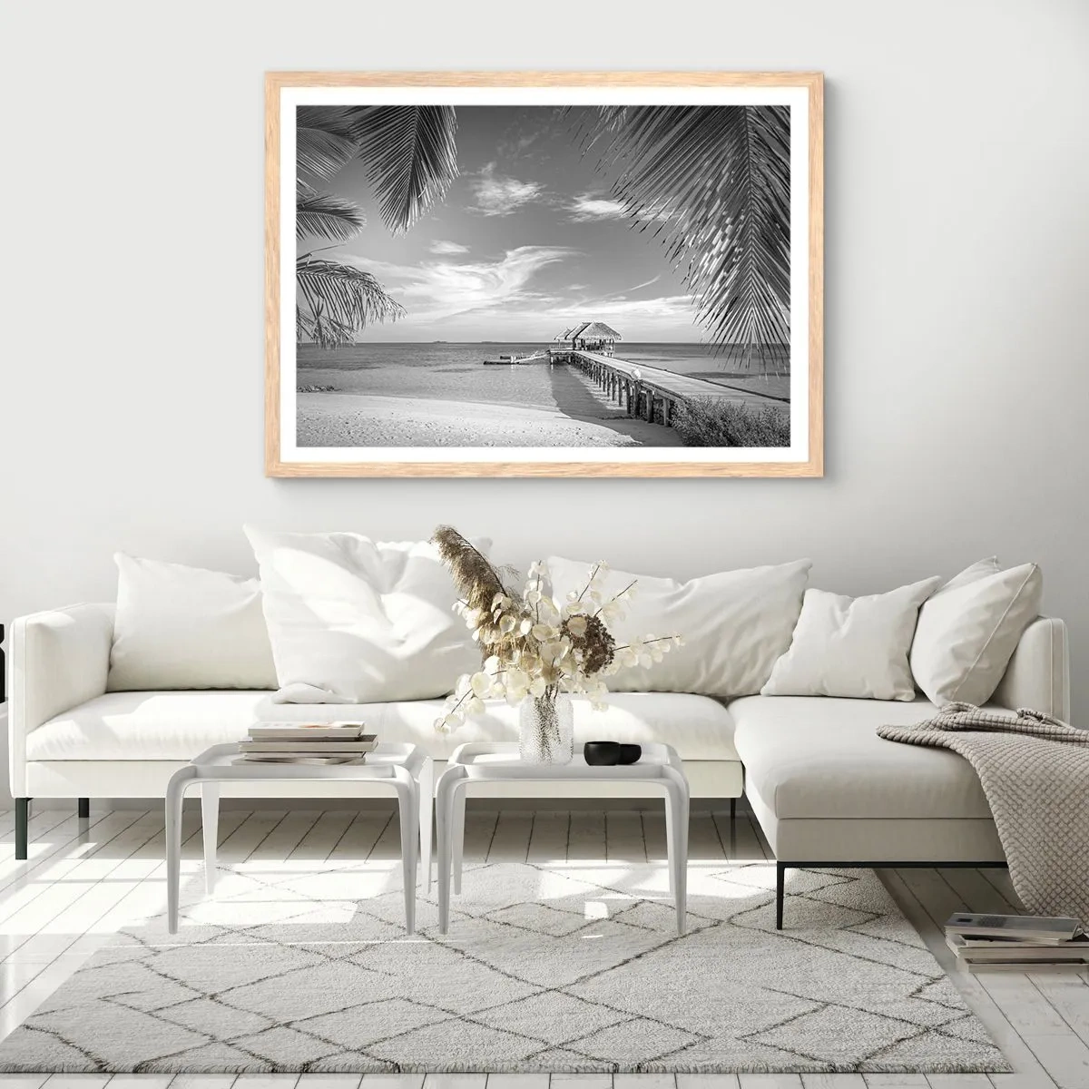 Poster in light oak frame - Memory or a Dream? - 50x40 cm