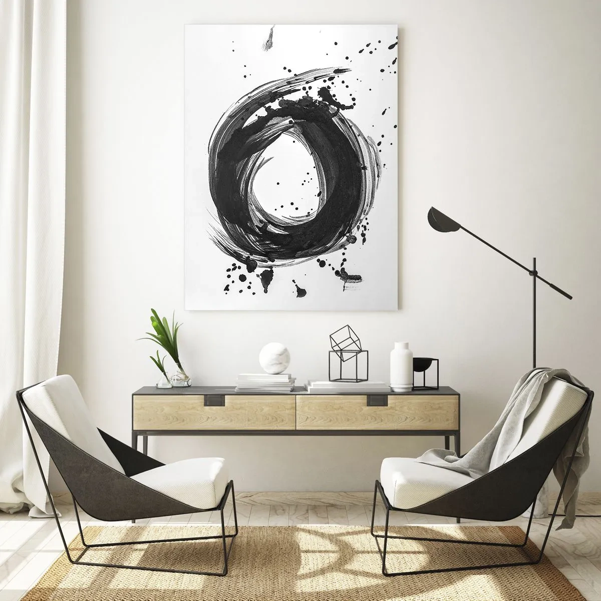 Glass picture - Whirl of Creation - 80x120 cm
