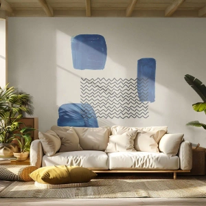 Photo Wallpaper Standard Eco - Abstract Quartet - Abstraction, Piece, Modern Art. - 350x256 cm