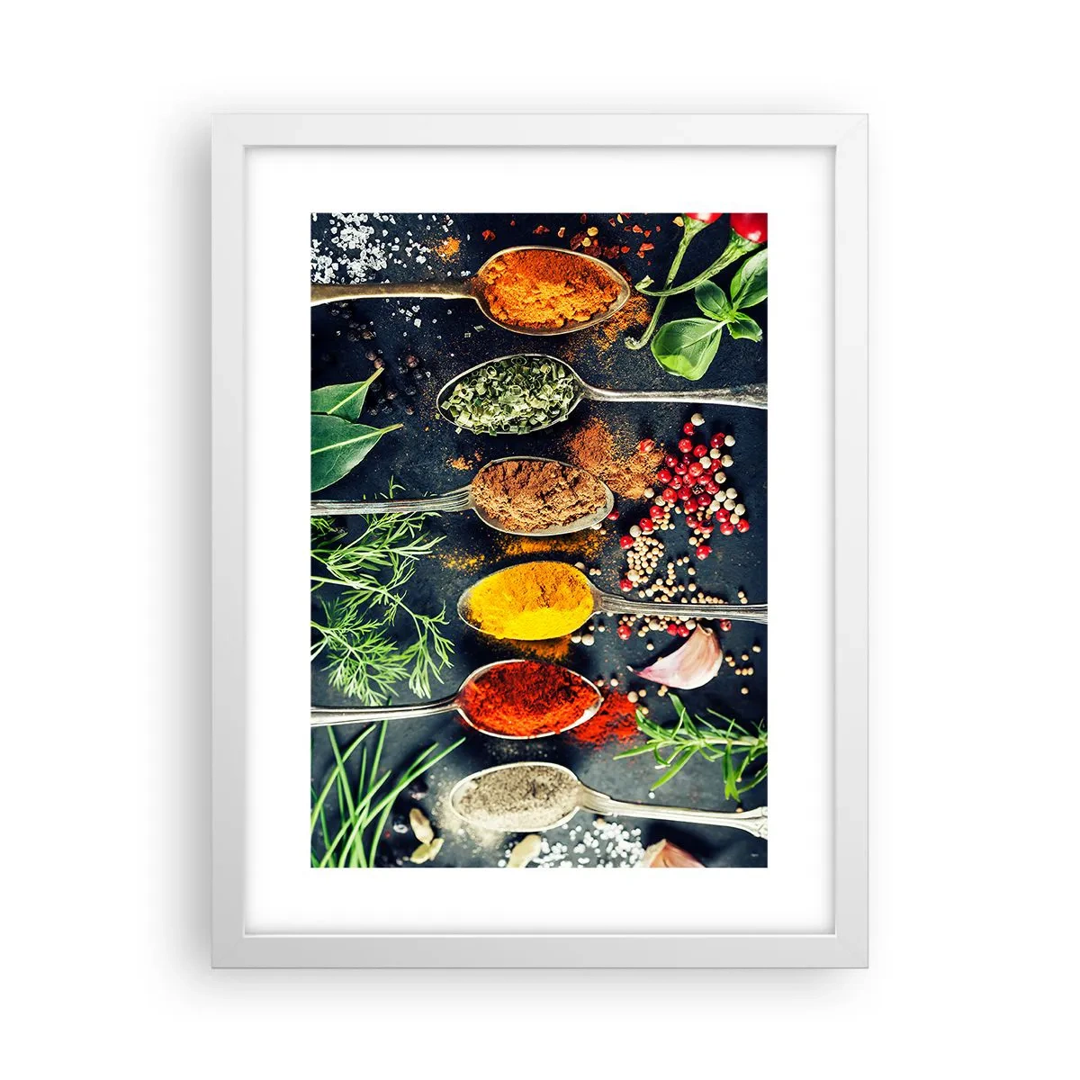 Poster in white frmae - Culinary Magic - 30x40 cm