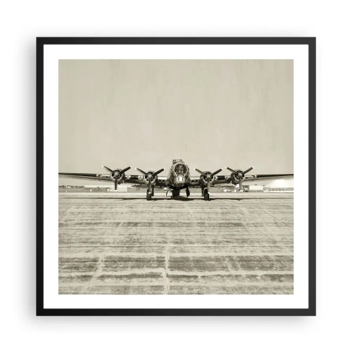 Poster in black frame - Ready as Always - 60x60 cm