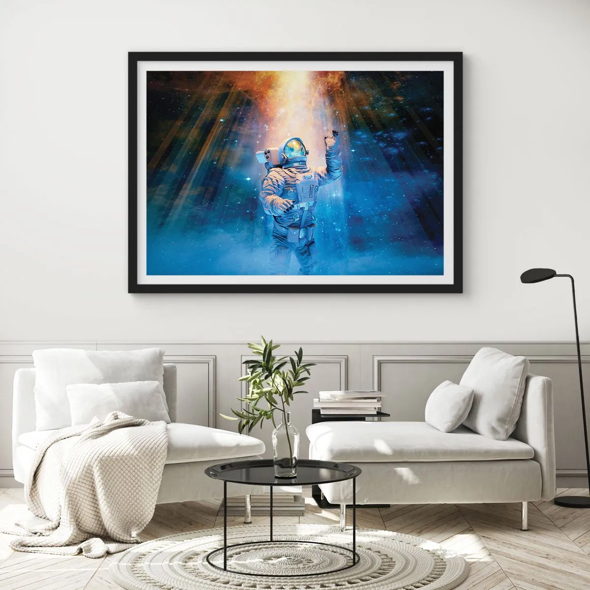 Poster in black frame - Finally at the Destination - 50x40 cm