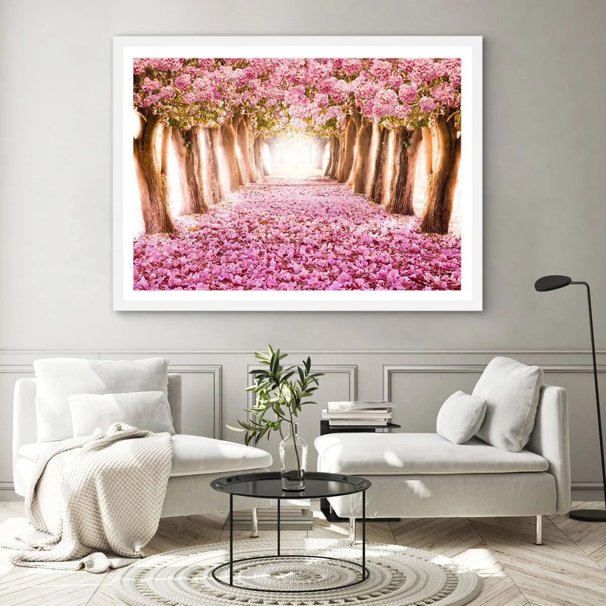 Poster in white frmae - Way to Heaven - 40x30 cm