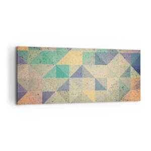 Canvas picture - The Republic of Triangles - 100x40 cm