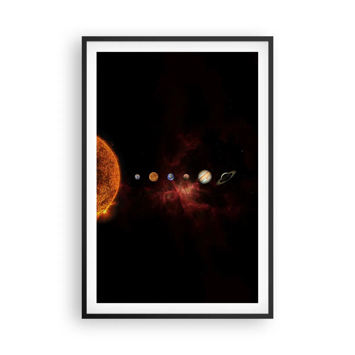 Poster in black frame - Our Neighbourhood - 61x91 cm