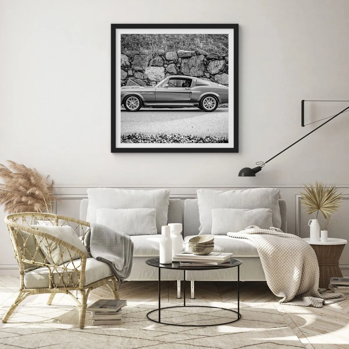 Poster in black frame - Legend of the 60-ies - 60x60 cm