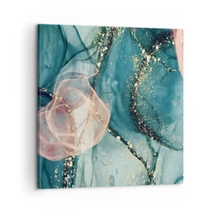 Canvas picture - Silm Blue, Tulle Pink - 60x60 cm