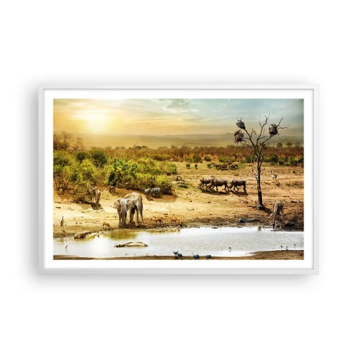 Poster in white frmae - There Is a River that Flows from Eden - 91x61 cm