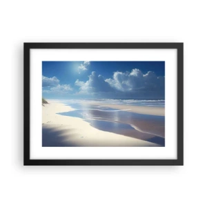 Poster in black frame - Paradise Holiday - 40x30 cm