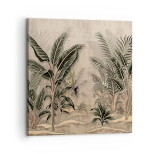 Canvas picture - Engraving in Colonial Style - 70x70 cm